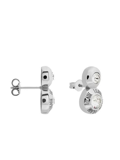 CHAMPS ELYSEES Pendientes dobles con circonitas acero - Pendientes