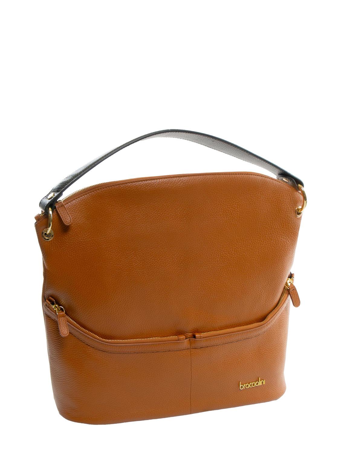 Braccialini Nora Bolso Canguro De Piel Cuero ¡Compra A Precios