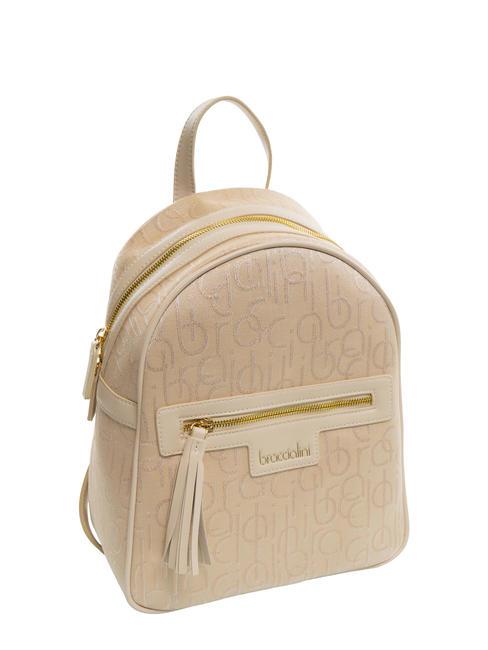 FONT Mochila jacquard beige - Bolsos Mujer