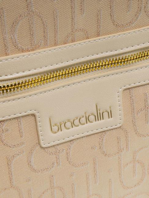 FONT Mochila jacquard beige - Bolsos Mujer