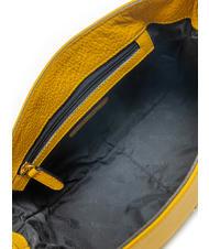 BRACCIALINI NORA Bolso bandolera de piel con solapa amarillo - Bolsos Mujer - 5