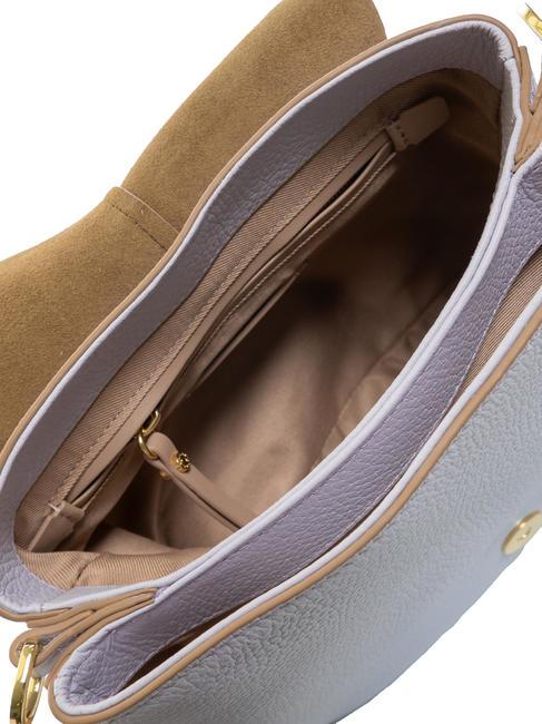 HELENA ROUND Bolso bandolera, en piel. lila - Bolsos Mujer
