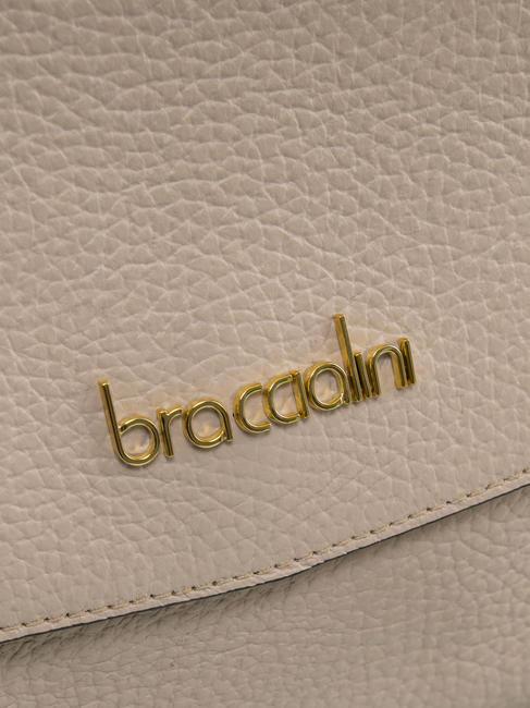 NAOMI Bolso bandolera de piel con solapa polvos - Bolsos Mujer