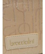 BRACCIALINI FONT Bolso de hombro jacquard beige - Bolsos Mujer - 3