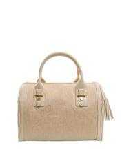 BRACCIALINI FONT Bolso de hombro jacquard beige - Bolsos Mujer - 4