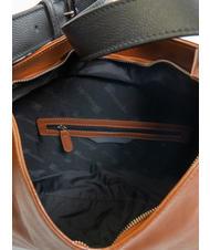 BRACCIALINI NAOMI Bolso de piel martillada marr&oacute;n - Bolsos Mujer - 5