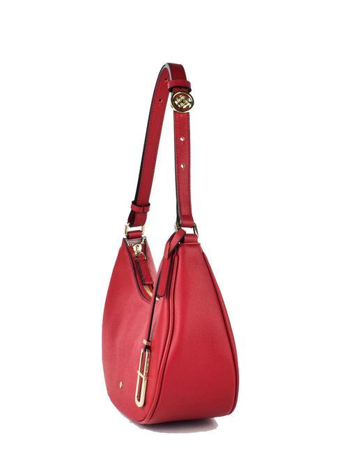 EVERY-TIME Bolso de hombro tipo hobo peque&ntilde;o rojo oscuro - Bolsos Mujer