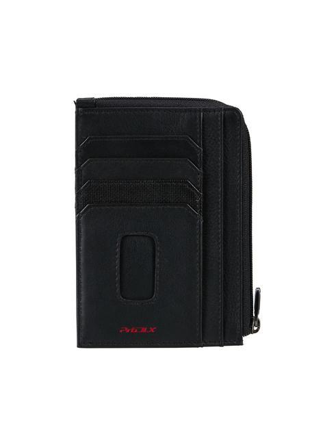 PRO-DLX 6 Tarjetero/monedero de piel NEGRO - Carteras Hombre