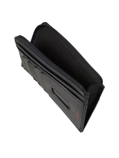 PRO-DLX 6 Tarjetero/monedero de piel NEGRO - Carteras Hombre