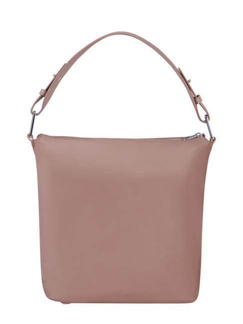 BE-HER Bolso bombonera mediano con bandolera ROSA ANTIGUO - Bolsos Mujer