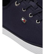 TOMMY HILFIGER VULCANIZED CANVAS Zapatillas de lona espacio azul - Zapatos Mujer - 6