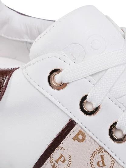 HERITAGE NUKE Zapatillas con plataforma marfil/marrón/blanco - Zapatos Mujer