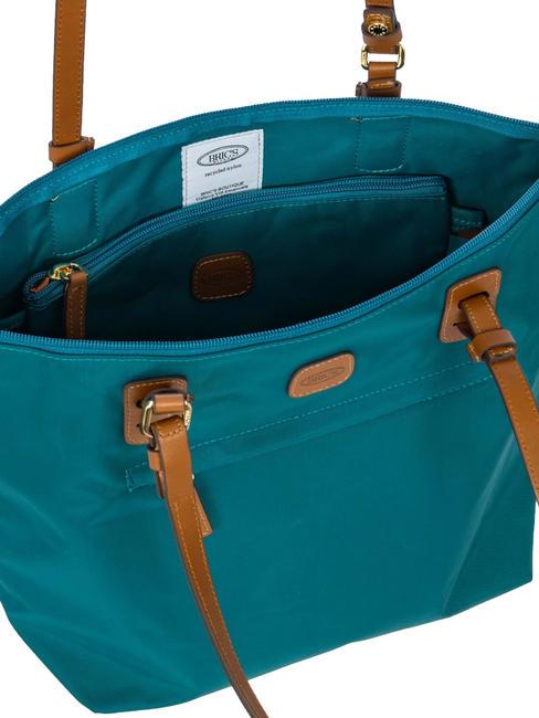 Bolsa de X Bandolera verde azulado - Bolsos Mujer