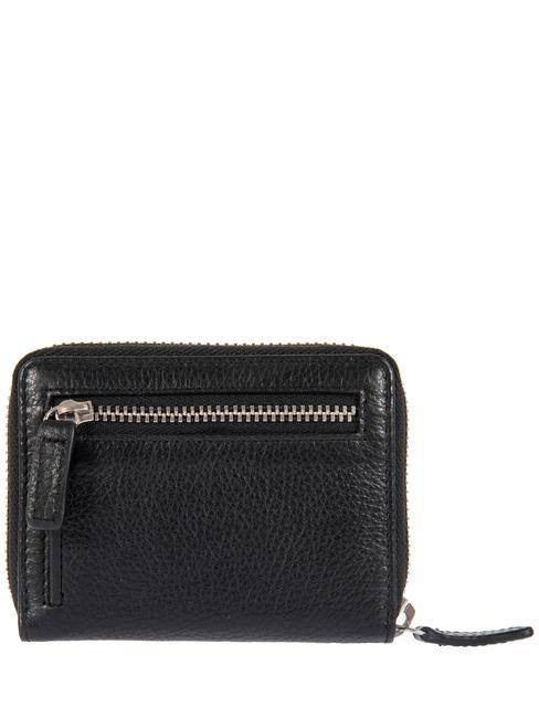 GENEROSO  Cartera tarjetero de piel negro - Carteras Mujer