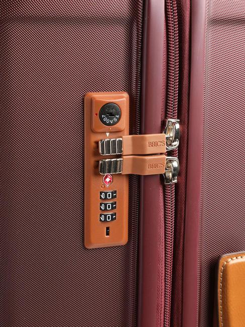 CAPRI Trolley mediano con puerto USB Burdeos - Trolley Rígidos