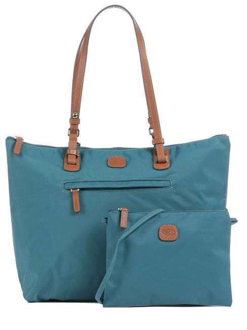 X-COLLECTION Bolsa de la compra verde azulado - Bolsos Mujer