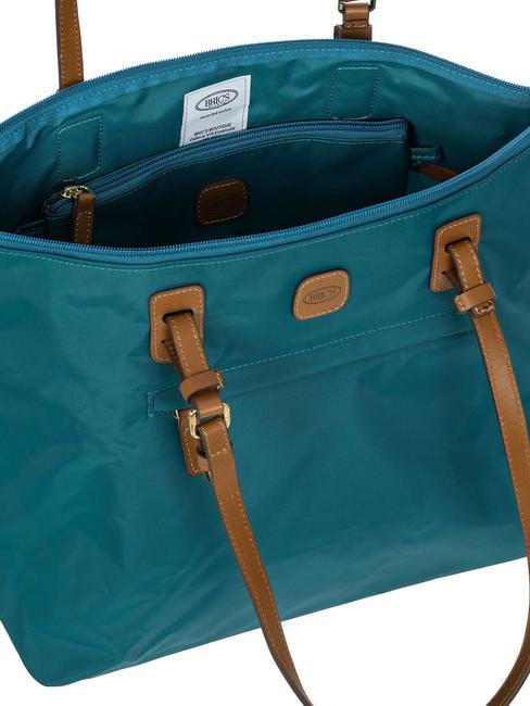 X-COLLECTION Bolsa de la compra verde azulado - Bolsos Mujer