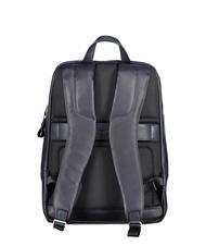 PIQUADRO PAN Mochila de piel para pc de 15" azul - Mochilas para portátil - 3