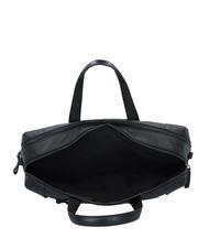 PIQUADRO PAN  Maletín de piel para portátil de 15,6" negro - Maletines de Trabajo - 4