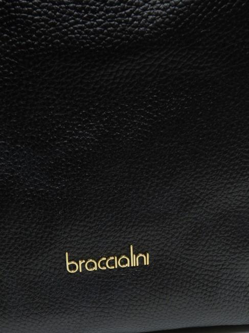 NAOMI Bolso bandolera de piel negro - Bolsos Mujer