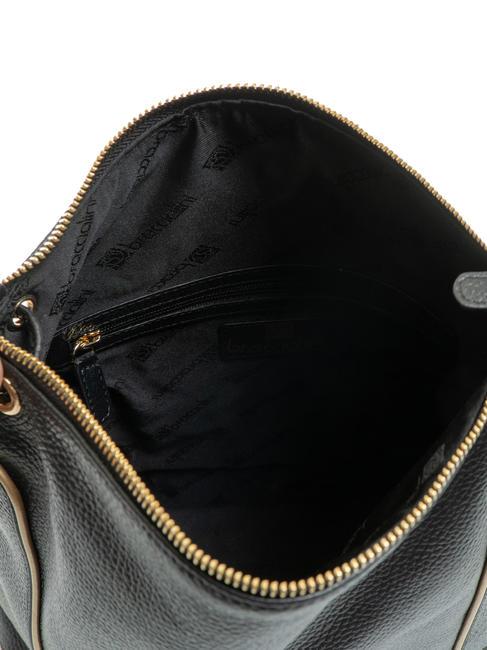 NAOMI Bolso bandolera de piel negro - Bolsos Mujer