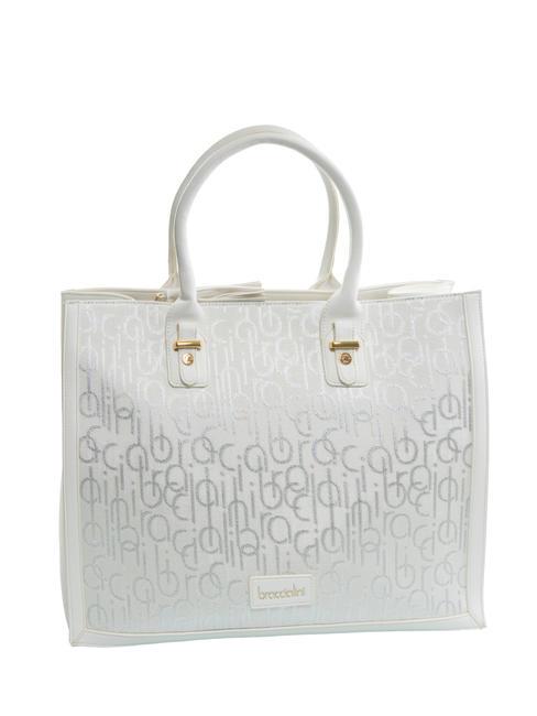 FONT Bolso tote con bandolera blanco - Bolsos Mujer