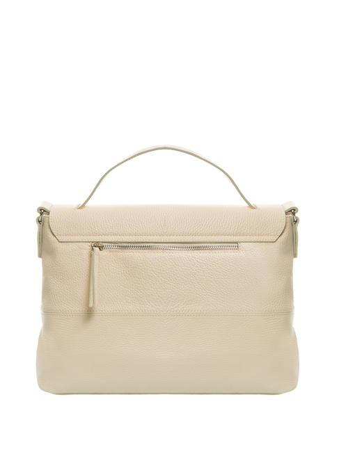 CICLAMINO Bolso maletín de piel martillada NATURAL - Bolsos Mujer