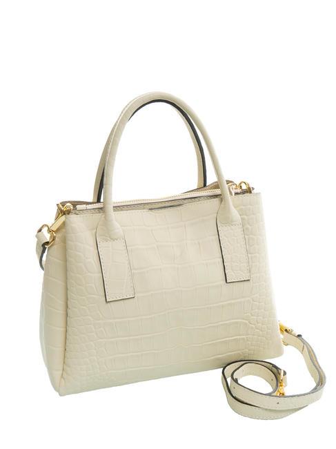 GLICINE Bolso mediano de piel NATURAL - Bolsos Mujer