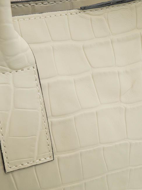 GLICINE Bolso mediano de piel NATURAL - Bolsos Mujer