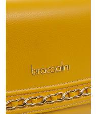 BRACCIALINI NORA Bolso bandolera de piel amarillo - Bolsos Mujer - 3
