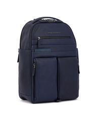 PIQUADRO PAAVO Mochila para portátil de 15,6", en piel azul - Mochilas para portátil - 2