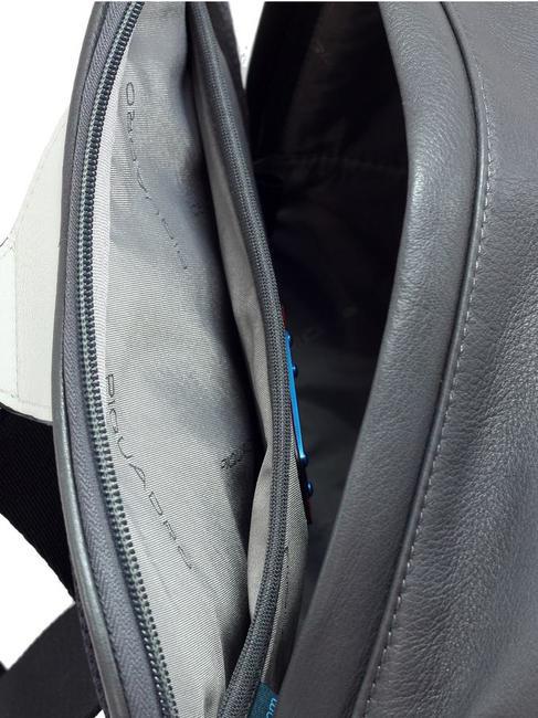 ERMES Mochila pequeña de piel, porta ipad 11 ROJO - Mochilas para portátil