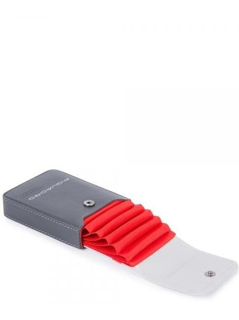 URBAN Tarjetero de piel Gris - Carteras Hombre