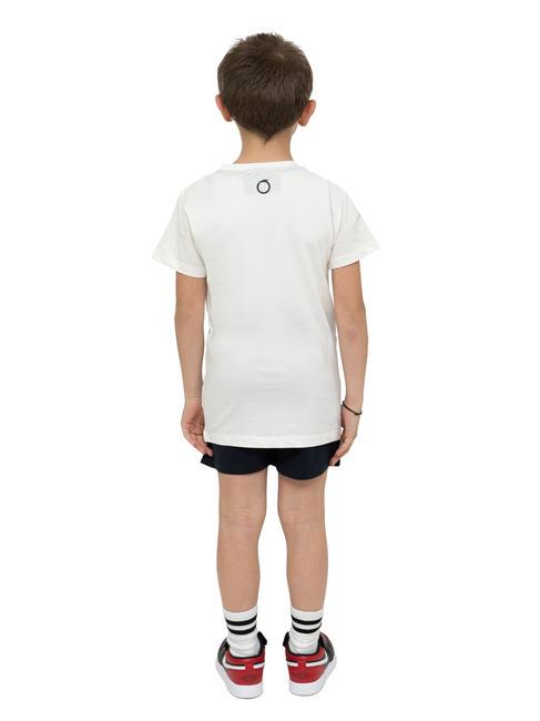 ROJI Conjunto camiseta algodón y bermudas blanco/ind. - Chándales para niños