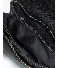 TOSCA BLU MAGNOLIA Bolso bandolera de piel con solapa negro - Bolsos Mujer - 5