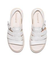 TIMBERLAND CLAIREMONT WAY Sandalias hebilla grano completo blanco - Zapatos Mujer - 5