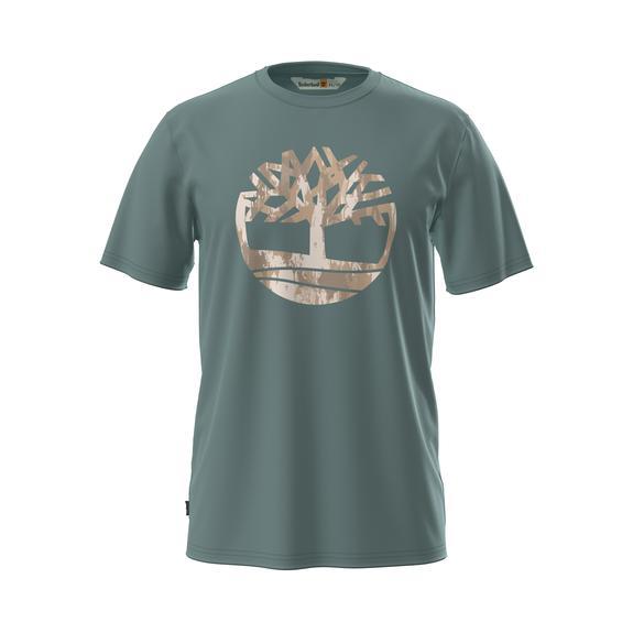 KENNEBEC RIVER TREE LOGO Camiseta de algodón pino de mar - camiseta