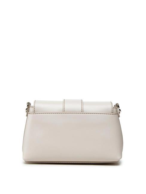 CHARLOTTE Bolso bandolera mini de piel perla - Bolsos Mujer