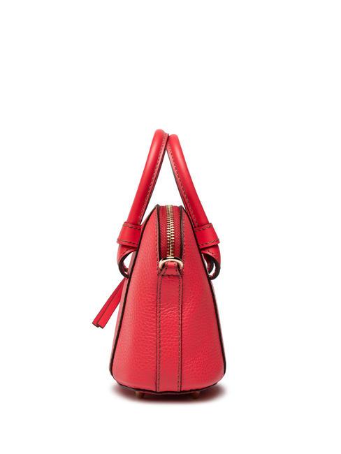 MIASTELLA Bolso de mano de piel con bandolera fuego - Bolsos Mujer