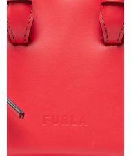 FURLA MIASTELLA Bolso de mano de piel con bandolera fuego - Bolsos Mujer - 4