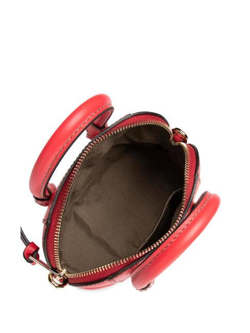 MIASTELLA Bolso de mano de piel con bandolera fuego - Bolsos Mujer