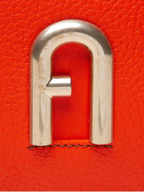 PRIMULA Bolso bandolera, en piel Mandarina - Bolsos Mujer