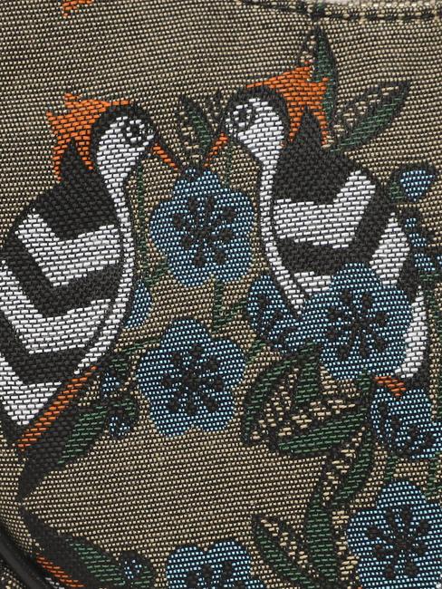 PRIMAVERA Bolso bandolera en tejido jacquard tonos grises - Bolsos Mujer