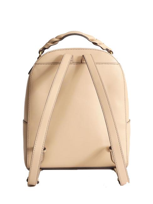 BRIGIDA Mochila de cuero abad natural. oro - Bolsos Mujer