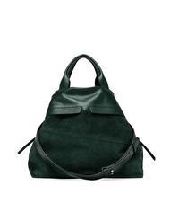 GIANNI CHIARINI DUNA Bolso de piel con bandolera de color verde oscuro - Bolsos Mujer - 2