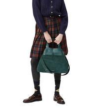 GIANNI CHIARINI DUNA Bolso de piel con bandolera de color verde oscuro - Bolsos Mujer - 4