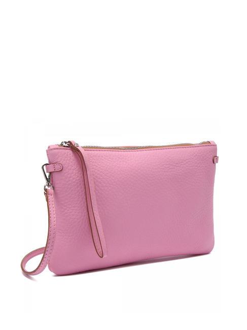 HERMY Bolso de mano de piel martillada rosa-naturaleza - Bolsos Mujer