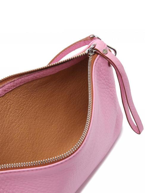 HERMY Bolso de mano de piel martillada rosa-naturaleza - Bolsos Mujer