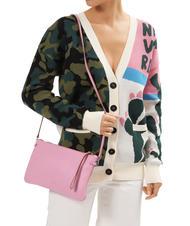 GIANNI CHIARINI HERMY Bolso de mano de piel martillada rosa-naturaleza - Bolsos Mujer - 5