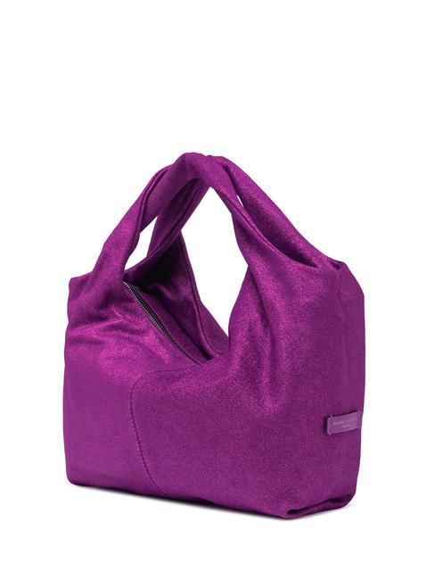 AGNESE Bolso en piel laminada Rosa caliente - Bolsos Mujer